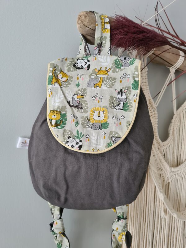 Sac à dos crèche gris foncé